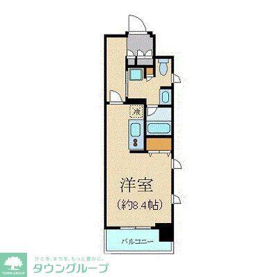 クリオ五反田(ワンルーム/3階)の間取り写真