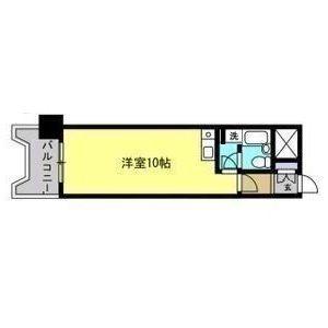 朝日プラザエザース中央II(ワンルーム/6階)の間取り写真