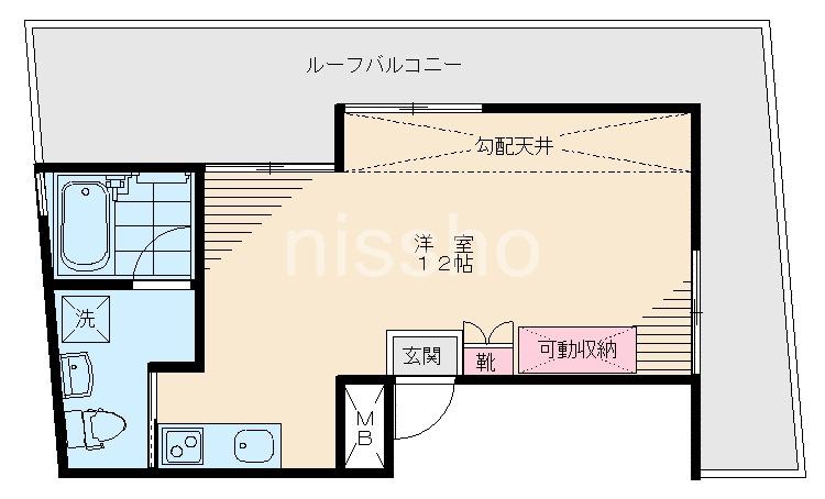 MAISON TOSHI(ワンルーム/4階)の間取り写真