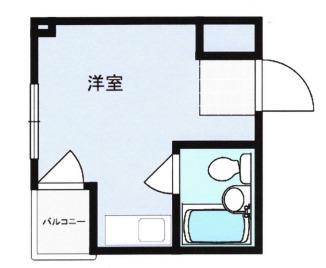 ショウエイハウス(ワンルーム/2階)の間取り写真