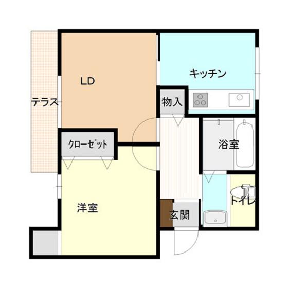レジェンドII(1LDK/2階)の間取り写真
