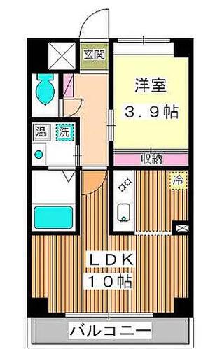 ファインレジデンス赤塚(1LDK/2階)の間取り写真