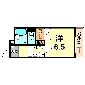 東神ビル(1K/2階)の間取り写真