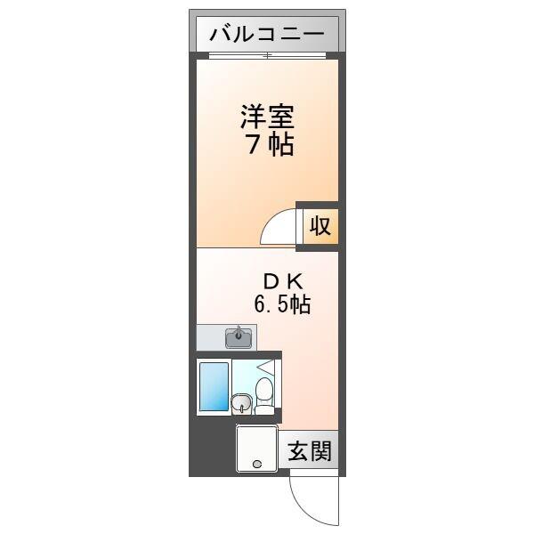 リアライズ大須(1DK/4階)の間取り写真