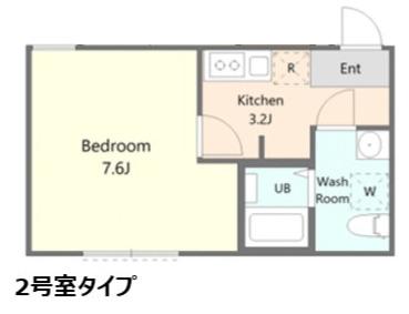 ココライフ生麦(1K/3階)の間取り写真