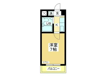 田町第二マンションA棟(1K/2階)の間取り写真