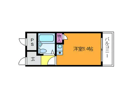 マリッシュ新大阪(ワンルーム/4階)の間取り写真