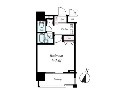 ラナップスクエア三宮プライム(1K/5階)の間取り写真