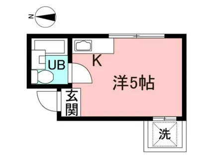 ウッドベル和泉(ワンルーム/2階)の間取り写真