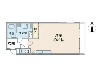 フローレンスAKISHIMA(ワンルーム/8階)の間取り写真