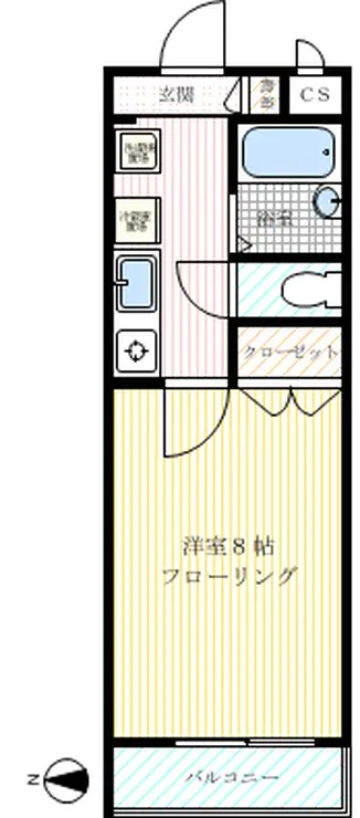 エステージ上北沢 3階階 間取り