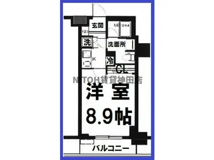 T&G神田マンション(1K/5階)の間取り写真