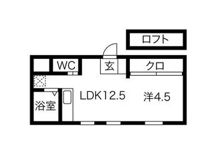 NAP-N32(1LDK/2階)の間取り写真