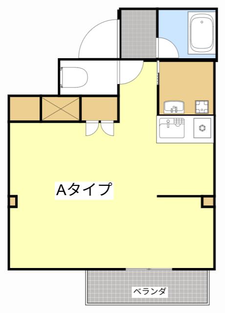 シアトル(ワンルーム/3階)の間取り写真