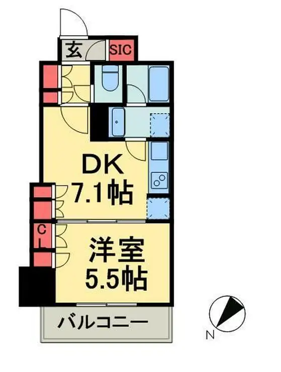 グランスイート銀座レスティモナーク 12階階 間取り