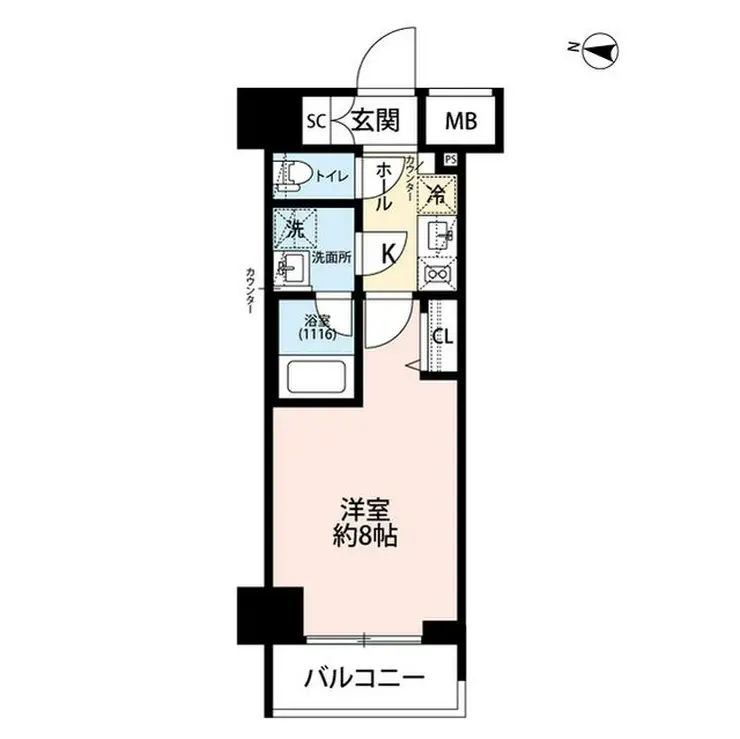 プレール・ドゥーク東雲III 6階階 間取り