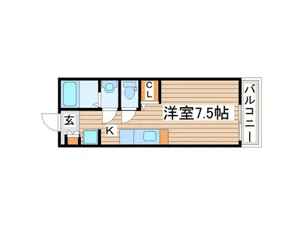 スペチアーレ(1K/1階)の間取り写真