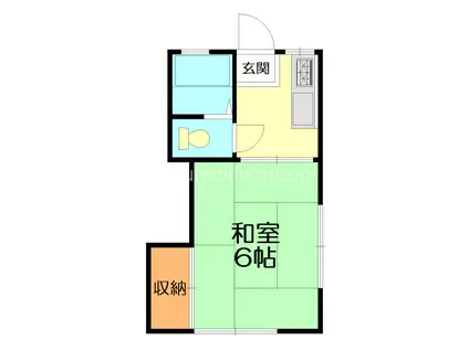 斉藤アパート(1K/2階)の間取り写真