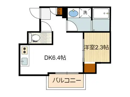 SOAR SHINIMAMIYA(1DK/6階)の間取り写真