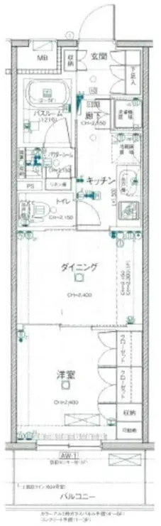 パレステージ西新井みどり公園 1階階 間取り