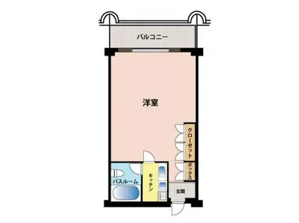 ヴォルフスガルデン伊都乃国(1K/3階)の間取り写真