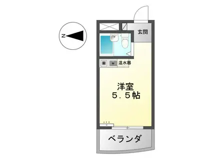 朝日プラザ美濃加茂ステーションコア(ワンルーム/6階)の間取り写真