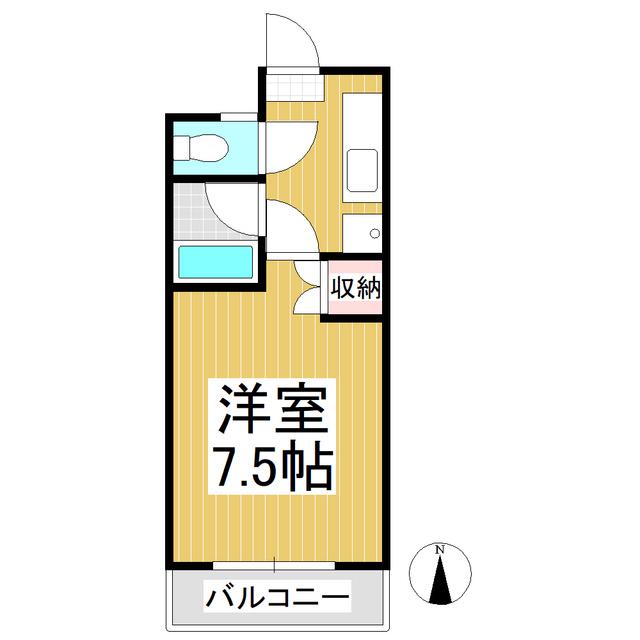 コーポスリーヴォワール(1K/3階)の間取り写真