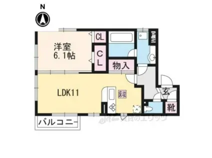 コーポ大敬3(1LDK/1階)の間取り写真