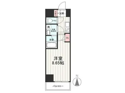 REXZY西川口AZ(1K/2階)の間取り写真