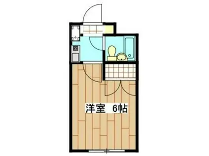 ラ・メゾンモネ(1K/1階)の間取り写真