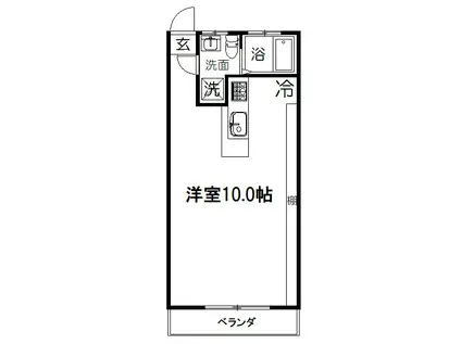 HIKARIマンション(ワンルーム/3階)の間取り写真