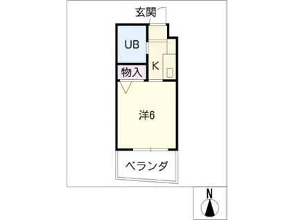 メゾン・ド・セーヌ(ワンルーム/2階)の間取り写真