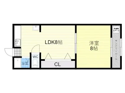 ファミール諏訪(1LDK/3階)の間取り写真