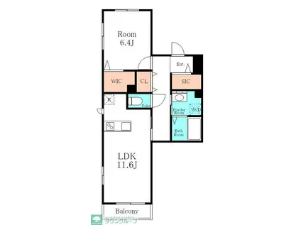 戸田市笹目4丁目計画(1LDK/2階)の間取り写真