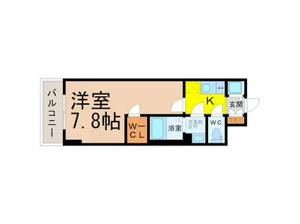 エスリード金山エクセア(1K/10階)の間取り写真