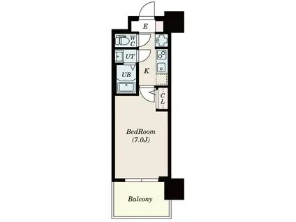 セレニテ新大阪プリエ(1K/11階)の間取り写真