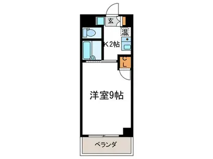 ラフィーネ四条堀川(1K/8階)の間取り写真