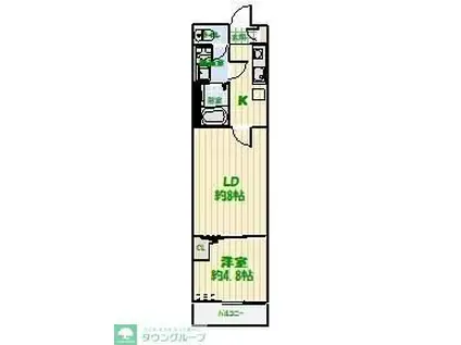 N.FORTE瑞江(1LDK/3階)の間取り写真