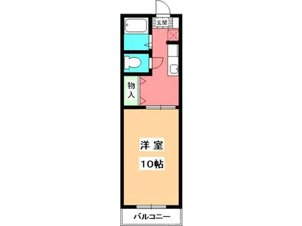 セフィラ壱番館(1K/2階)の間取り写真