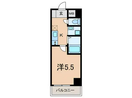 CAPITOL 1995 INAOKA(1K/2階)の間取り写真