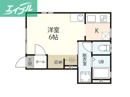 GRAN MARRY下伊福(1K/1階)の間取り写真