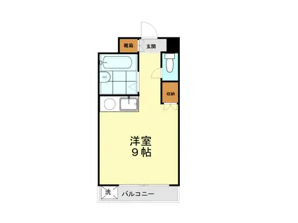 コート・ヴィレッジ・アボシ(ワンルーム/2階)の間取り写真