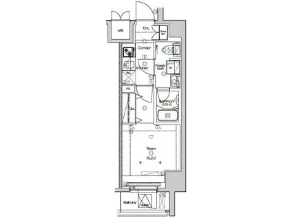 レアライズ西川口(1K/10階)の間取り写真