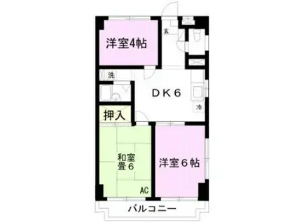 SUNHEIMSHIMA(3DK/1階)の間取り写真