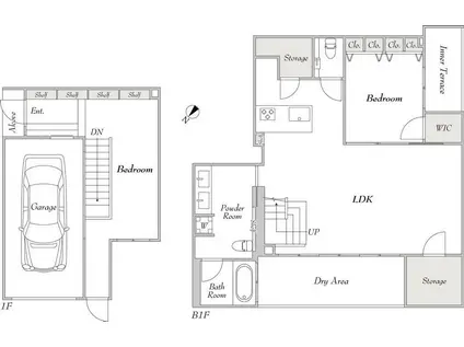 ユーレジデンス東雪谷 100(2LDK/1階)の間取り写真