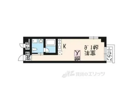 G-DESIGN京都西院(ワンルーム/2階)の間取り写真