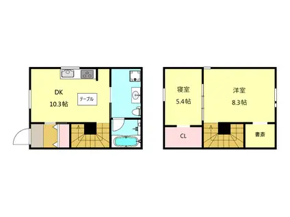 メゾン ド フェリシア(2LDK/1階)の間取り写真