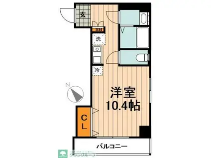 ドリームパレス(ワンルーム/3階)の間取り写真