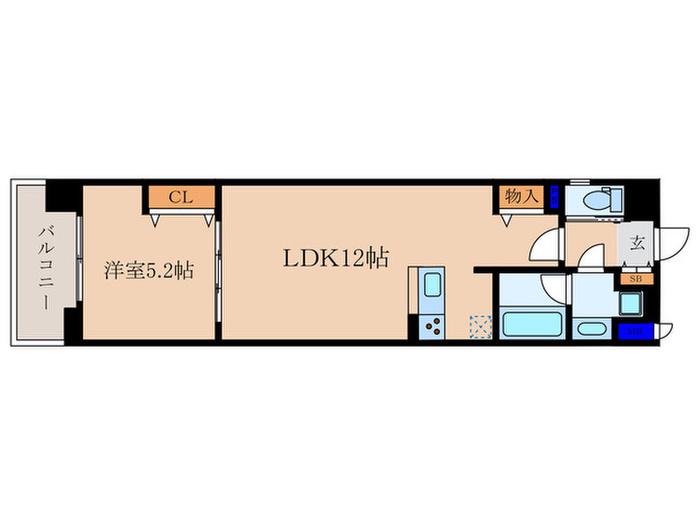 ベラジオ雅び京都三条通(1LDK/10階)の間取り写真