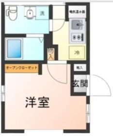ALETTA大島(1K/4階)の間取り写真